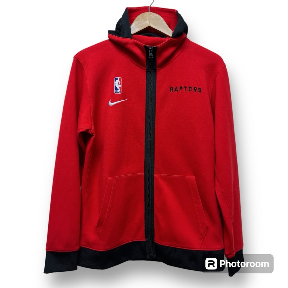 Toronto Raptors Nike Authentic Showtime Performance Full-Zip Hoodie Jacket Red